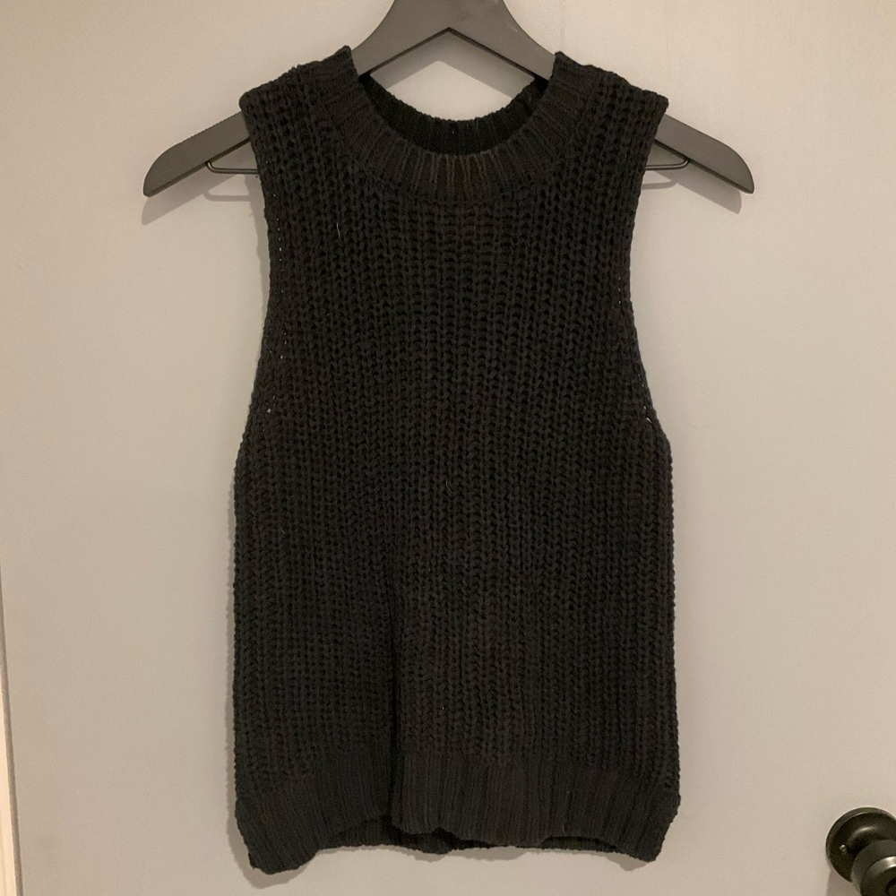 Abercrombie & Fitch Black Knit Tank Top